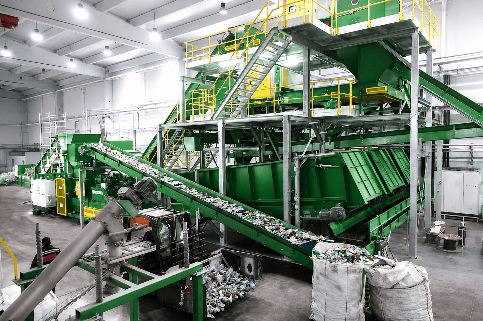 Industrial recycling and waste management operations